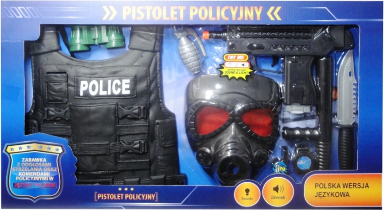 Policijski set s poljskim glasovnim modulom