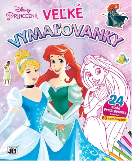 Velike bojanke sa naljepnicama - princeze