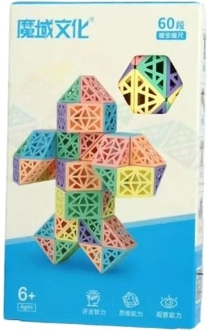 Magnetska konstrukcijska igračka u kutiji – pastelne piramide (60 kom)