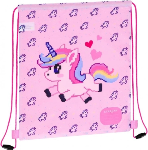 Sports drawstring backpack Pixel Unicorn - 1 piece