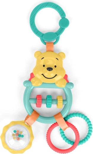 Bright Starts rattle and teether on C-ring Winnie the Pooh Busy Bear