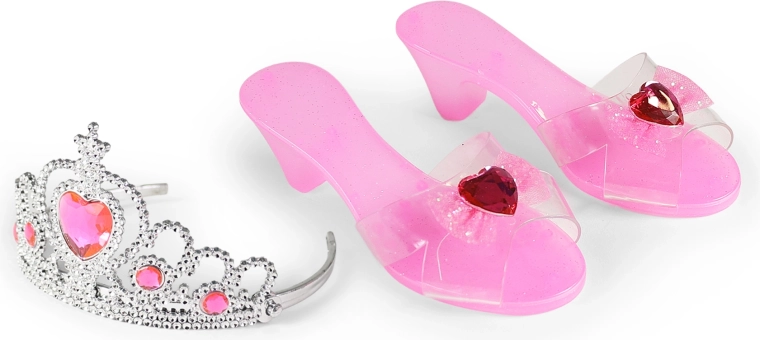 Pink Princess Set with Slippers and Tiara