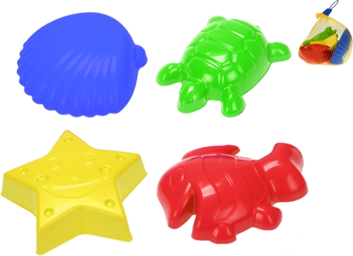 Plastični kalupi za pijesak 4 kom u mrežici (10m+)