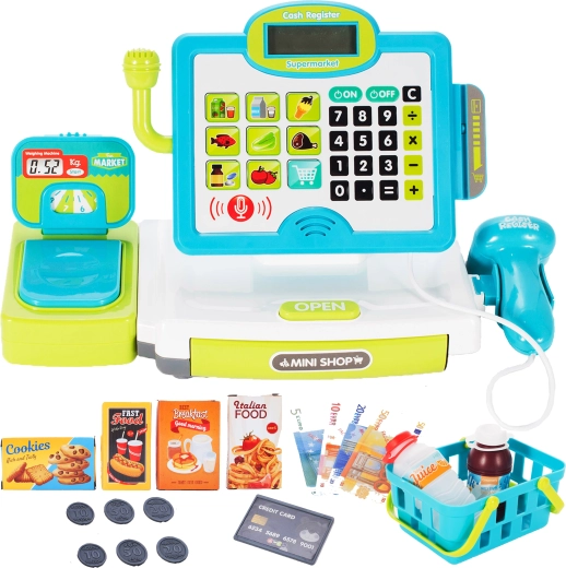 Dječja blagajna s dodirnim zaslonom i skenerom