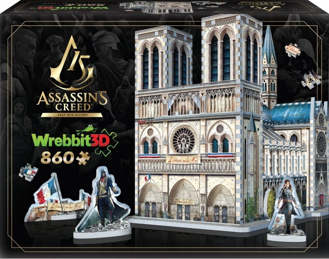 3D puzzle Assassin's Creed Unity: Katedrala Notre-Dame 860 dijelova
