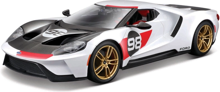 Maisto Ford GT Heritage 2021 bijeli model automobila 1:18