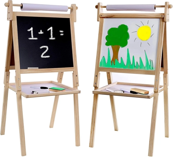 Magnetic Double-Sided Board for Kids with Accessories