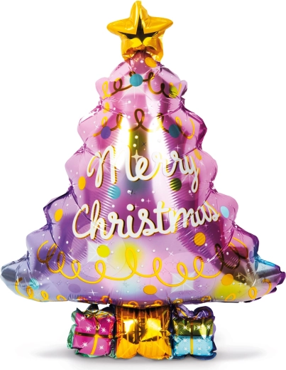 Christmas foil balloon in the shape of a tree 58 × 83 cm