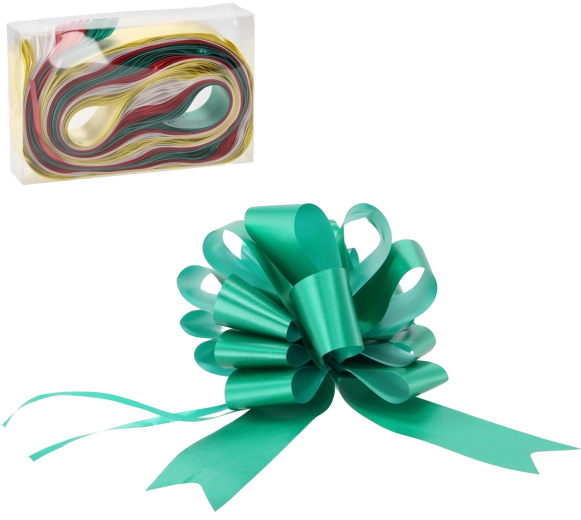 Set od 20 stahovacih poklon mašni – crvena, zlatna, zelena, srebrna