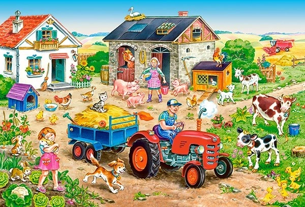 Puzzle maxi 40 dijelova LIFE ON THE FARM od CASTORLANDA