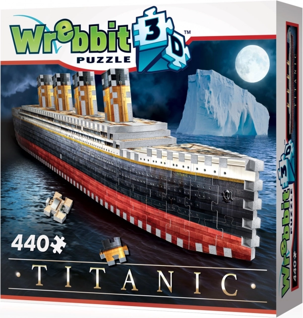 3D puzzle Titanic od Wrebbit, 440 dijelova