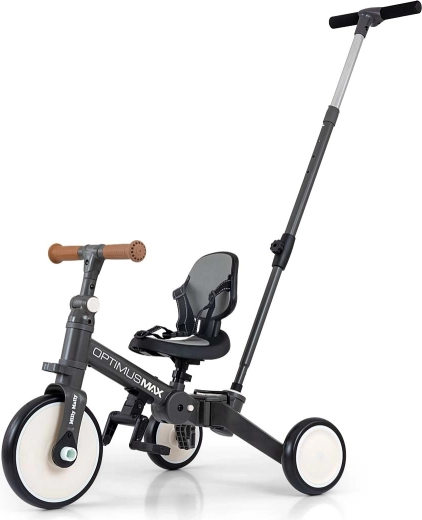 Milly Mally 5-in-1 Children's Bike Optimus Max, Dark Gray