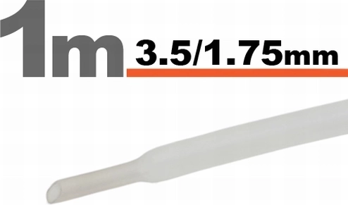 Transparent heat-shrink tubing 3.5/1.75 mm