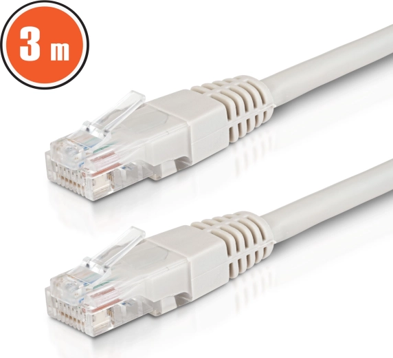 UTP CAT6 CCA Network Patch Cable 3 m, Gray
