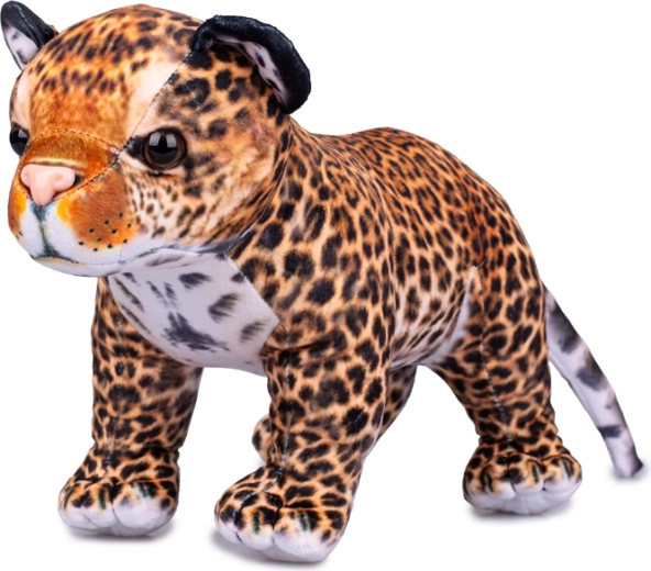 Plišana pjegava leopardica 40 cm – realistična stojeća igračka