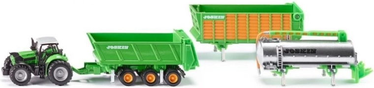Siku Farmer traktor Deutz sa setom prikolica Joskin