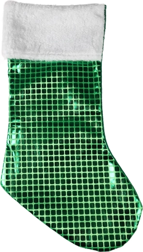 Božićna čarapa zelena 43 cm