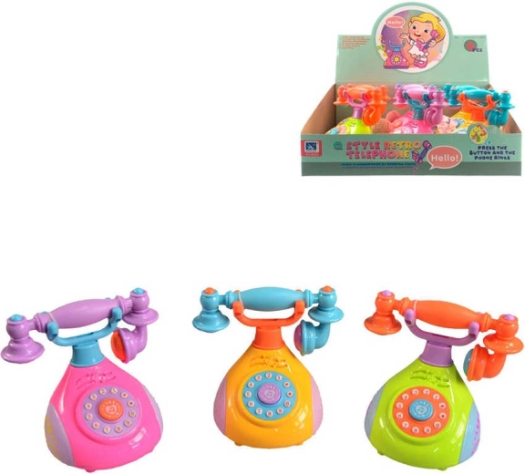 Retro dječji telefon sa zvukom 12 cm - 1 komad