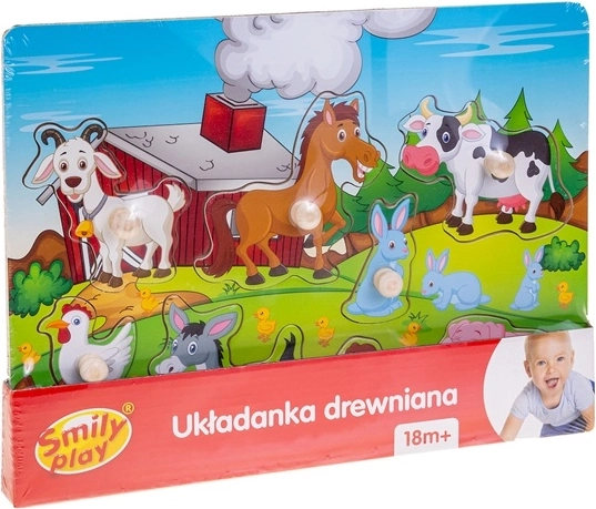 Smily Play drvena umetaljka na farmi