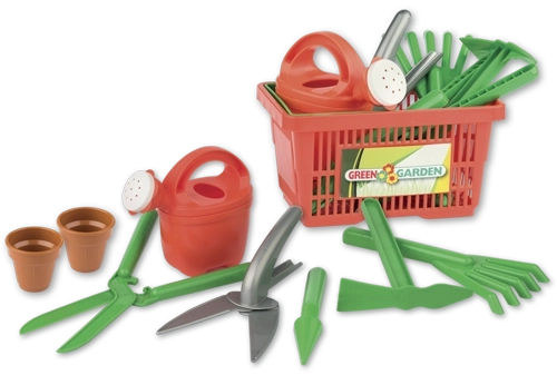 Vrtlarski set u košarici za djecu Androni, 9 dijelova