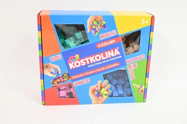 Kostkolina plava – modelirna masa, 4 boje