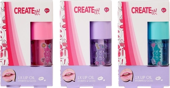 Create it! ulje za usne za djecu, 3 varijante