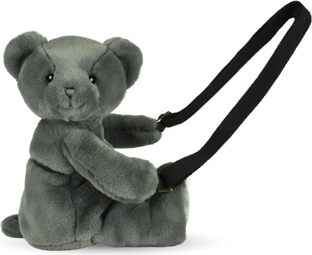 Doudou plišana torbica preko ramena medvjedić kaki 30 cm