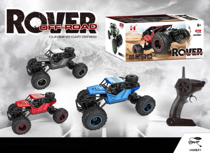 Terensko RC auto na daljinsko upravljanje 4x4 s punjivom baterijom 1:16