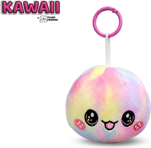 Plush Friends Kawaii dugin plišani privjesak za ključeve Bao knedlić 8 cm