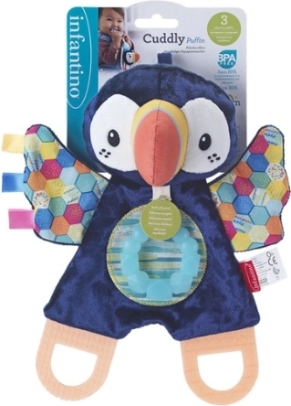 Infantino Plush Penguin with Teethers