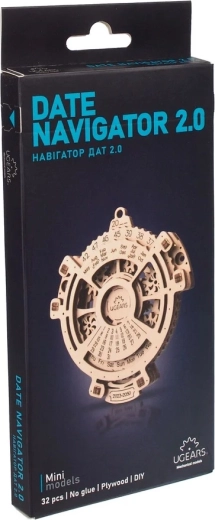 Ugears 3D drvena mehanička slagalica – vječni kalendar