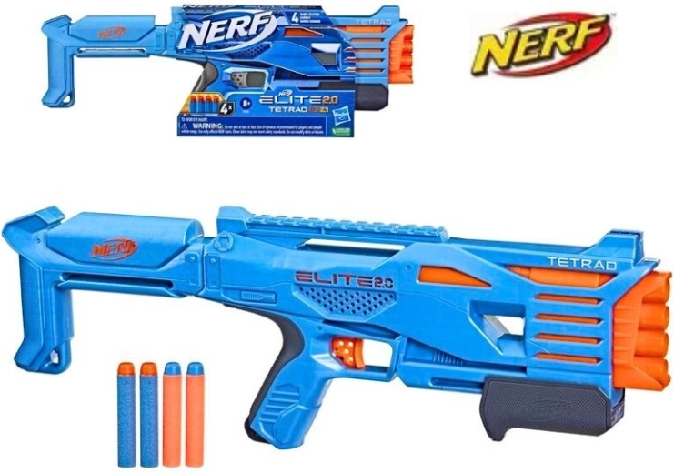 Nerf Elite 2.0 Tetrad QS-4 pištolj za pjenaste strelice