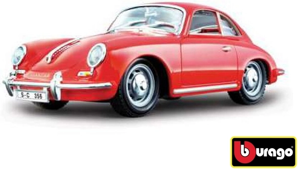 Bburago 1:24 Porsche 356B Coupe (1961) crvena