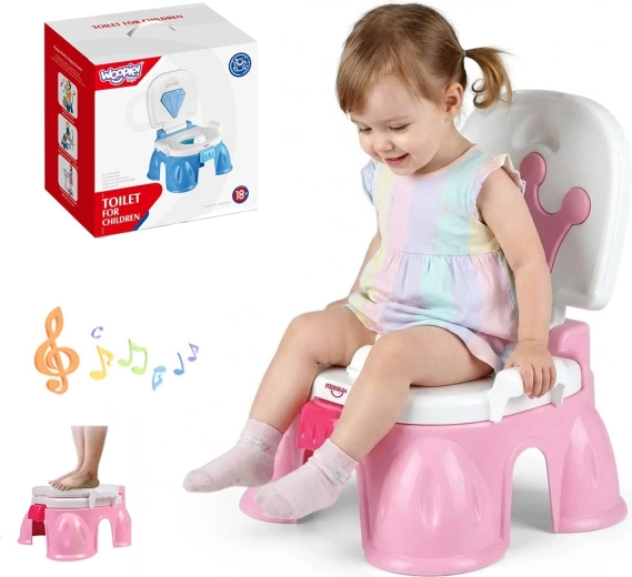WOOPIE BABY dječja glazbena kahlica 3 u 1 sa stolčićem i stepenicom