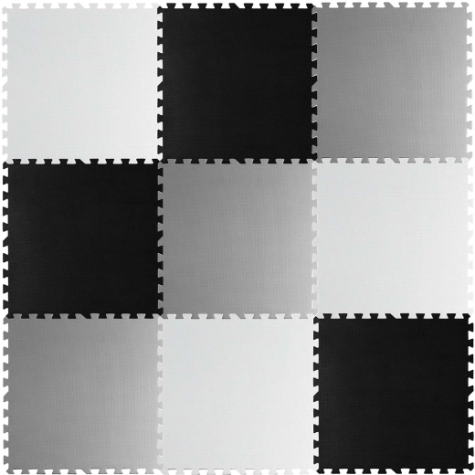 Pjenasta podloga puzzle šahovnica RICOKIDS 180 × 180 cm, 9 dijelova