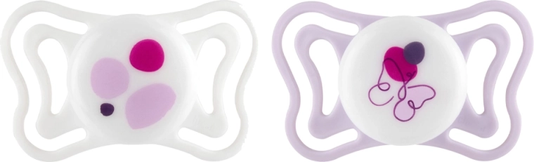 Chicco Physioforma Light pacifiers, silicone orthodontic, pink, 2–6 months, 2 pcs