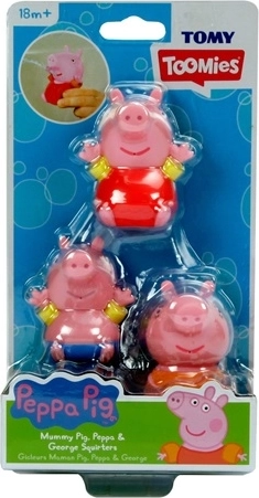 TOMY figure za kupanje Peppa Pig (3 kom)