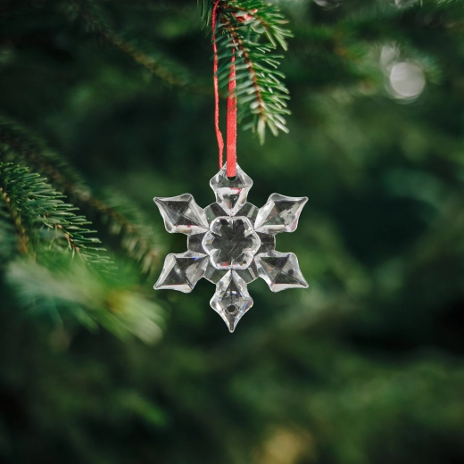 Christmas acrylic icicle ornaments, 6 pcs