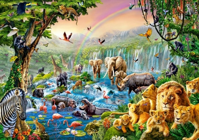 Puzzle 500 dijelova JUNGLE RIVER (CASTORLAND)