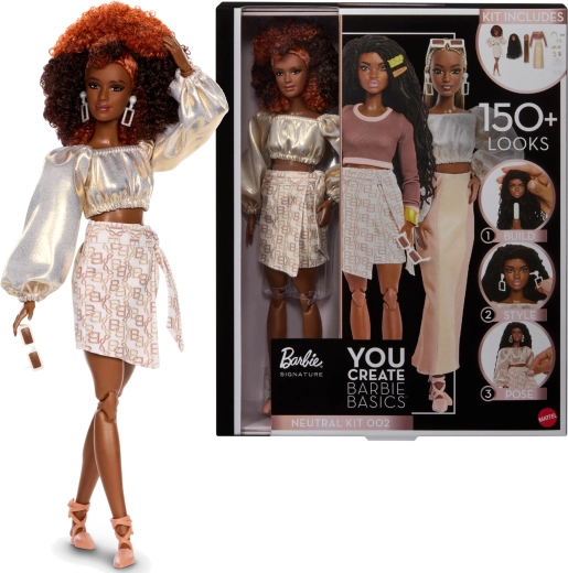 barbie signature you create – premium personalizirana lutka s dodacima, neutralni set