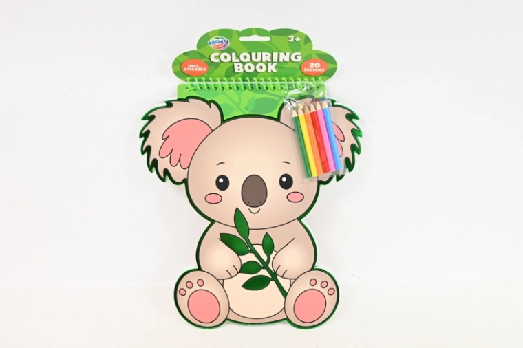 CCG bojanka koala (20 listova) + 6 drvenih bojica