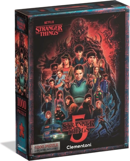 Slagalica 1000 Stranger Things 5 s posterom Clementoni