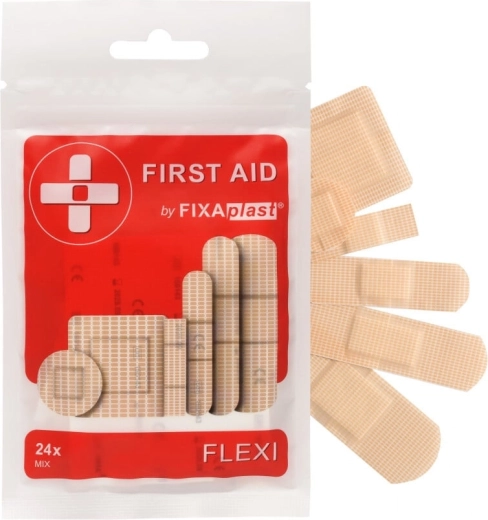 Fixaplast First Aid Flexi Mix elastični flasteri 24 kom