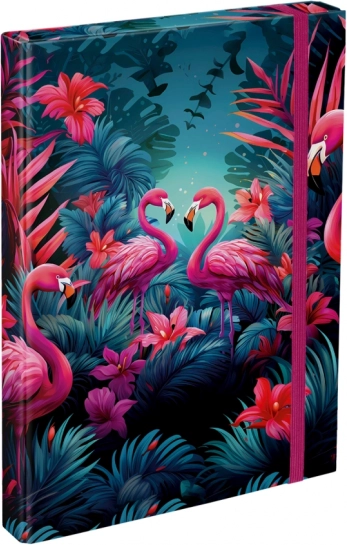 BAAGL Mape za školske bilježnice A4 – flamingosi