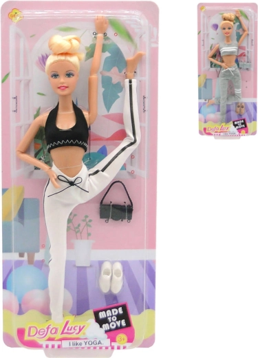 DeFa Lucy jointed doll in sporty fitness outfit 29 cm - 1 piece