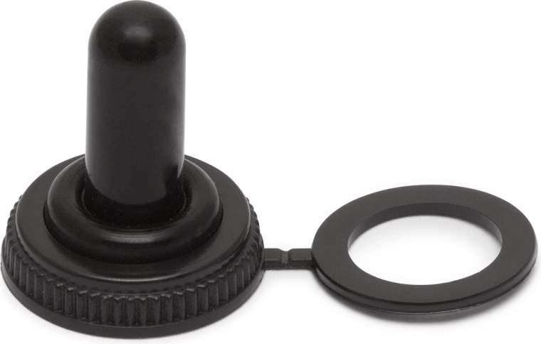Waterproof silicone cover for a toggle switch
