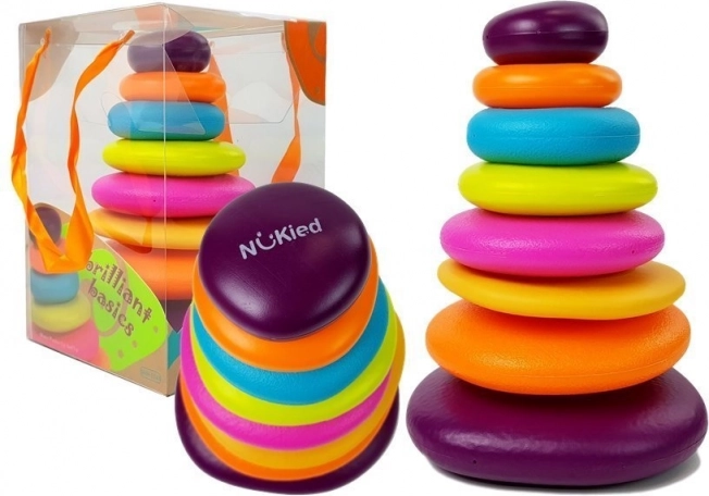 Šarena piramida s prstenovima za djecu