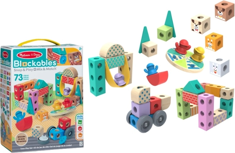 Melissa & Doug Blockables u gradu – drvena građevinska igra