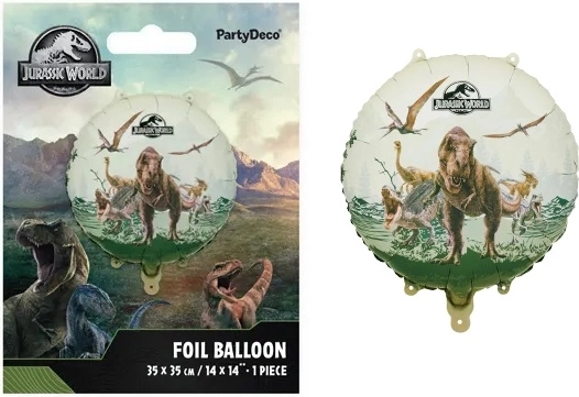 Folični balon Jurassic World pastila 35 × 35 cm - 1 komad
