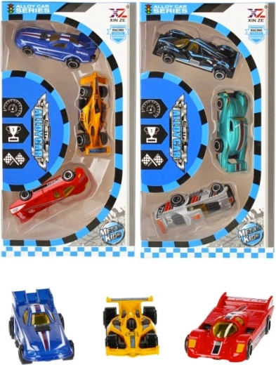 Metalni trkaći autići – set 3 kom